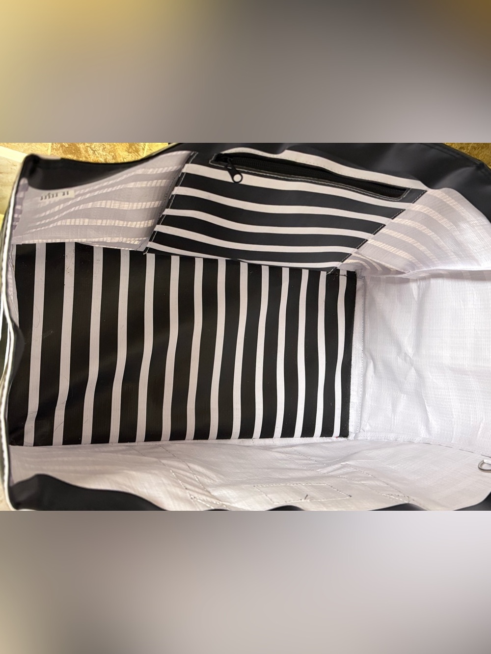 Scout Black & White Striped Tote Bag - Picture 5 of 7